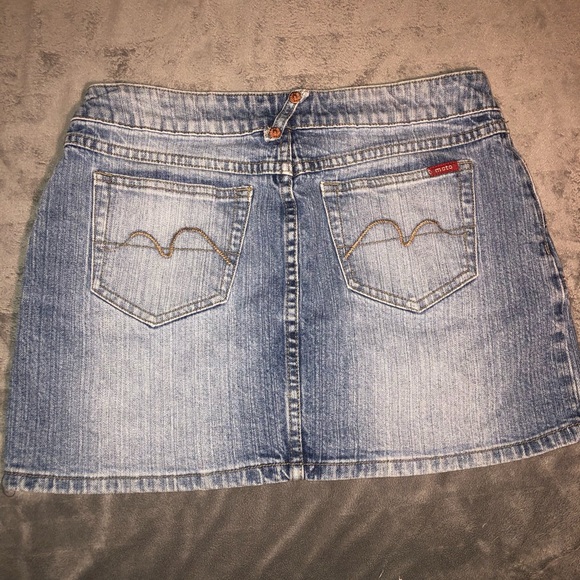 🛍Moto denim skirt Size 30 - Picture 2 of 7